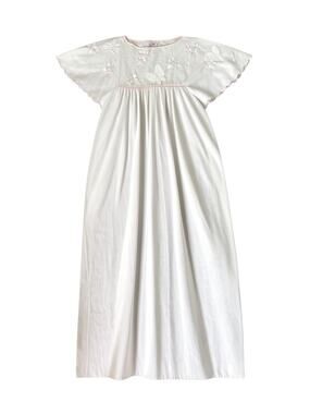 Natori Butterfly Embroidered Nightgown Pink White Vintage Cottagecore One Size
